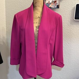 Anne Klein size XL Women's Pink Magenta Blazer jacket